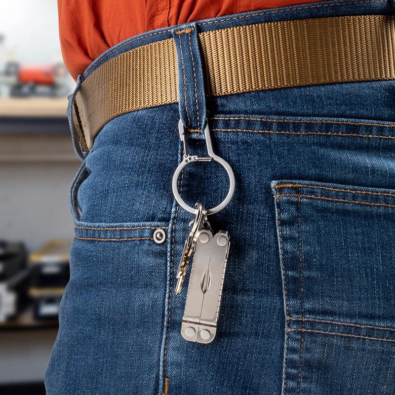 Nite Ize DualPass Stainless Steel Silver Key Ring