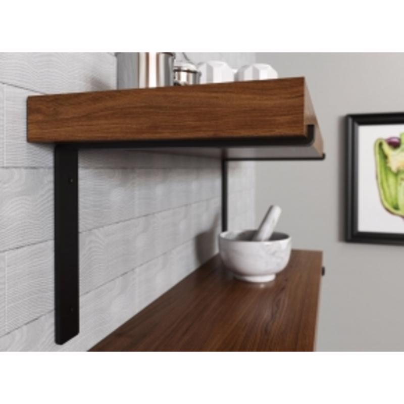 Knape & Vogt Black Steel Shelf Bracket 12 in. L 75 lb