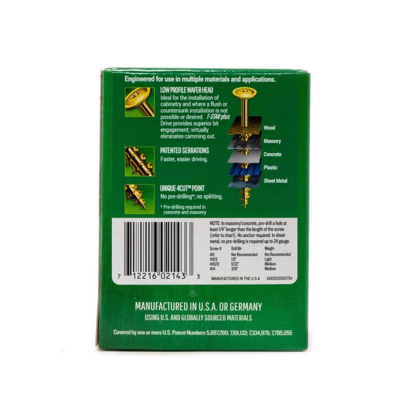 SPAX Multi-Material No. 10 in. X 3 in. L T-20+ Wafer Head Construction Screws 1 lb 65 pk