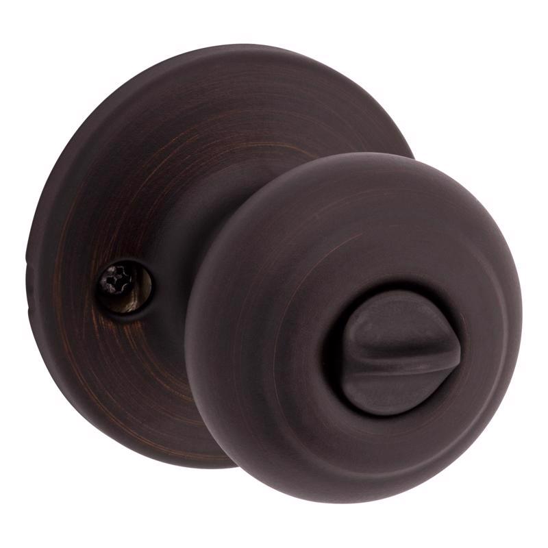 Kwikset SmartKey Security Venetian Bronze Entry Knob KW1 2-3/4 in.