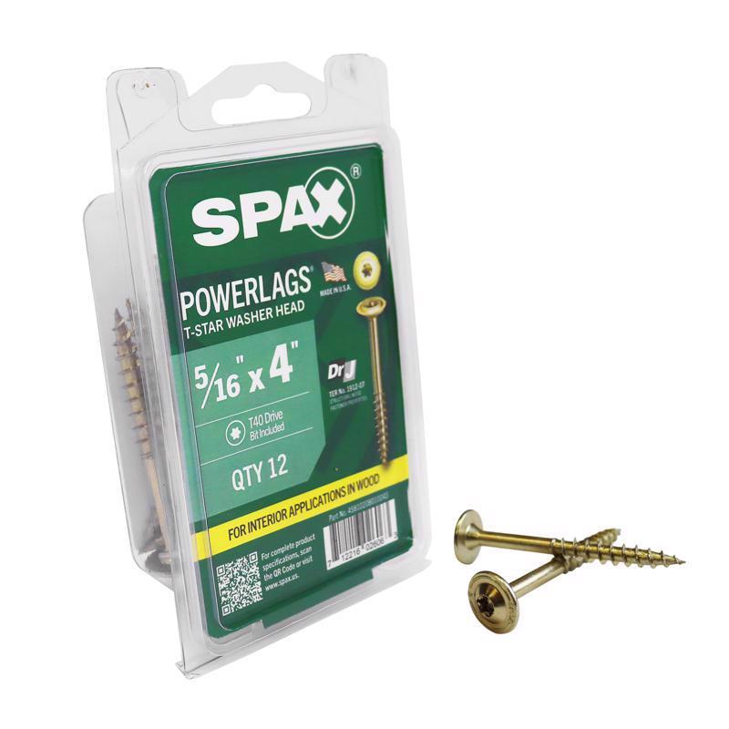 LG SCRW 5/16"X4" YZ PK12