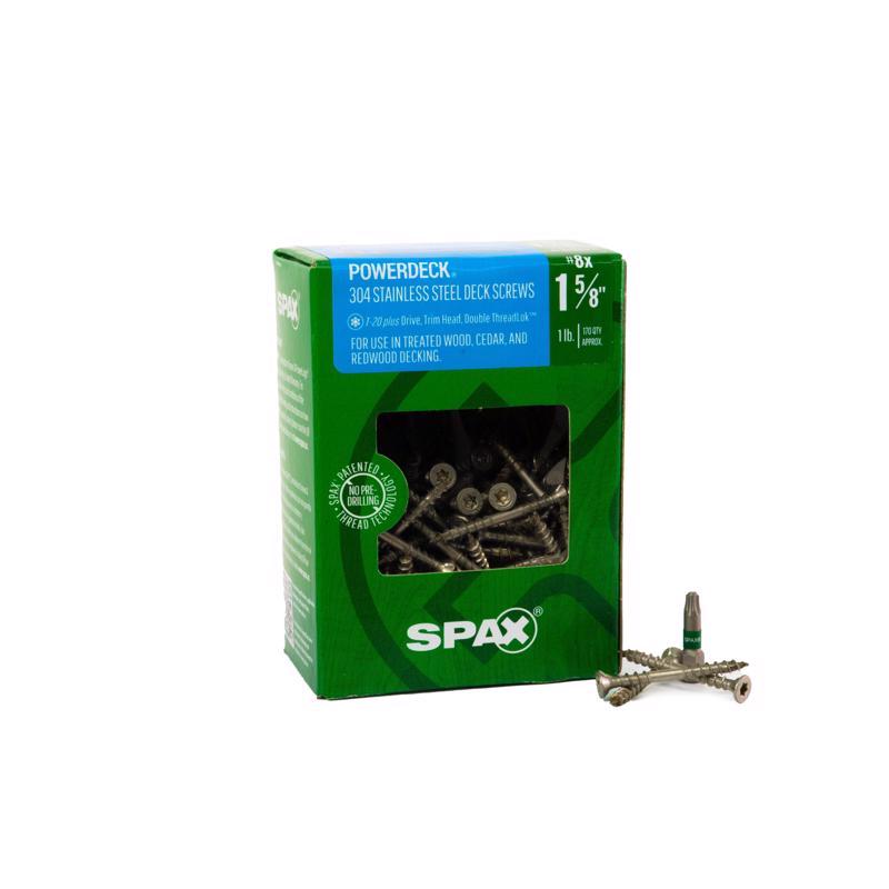 DECK SCRW SS#8X1-5/8"1LB
