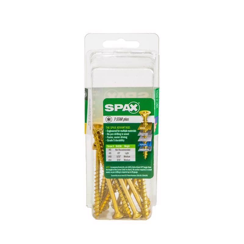 SPAX Multi-Material No. 10 in. X 3 in. L T-20+ Flat Head Construction Screws 16 pk