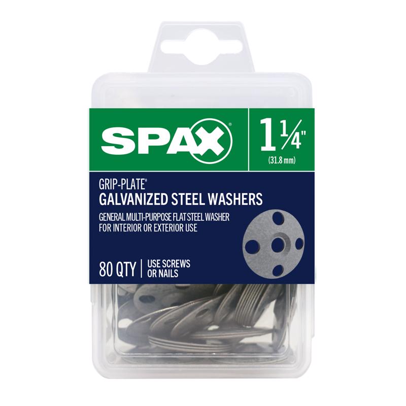 FLAT WASHER 1-1/4" 80PK