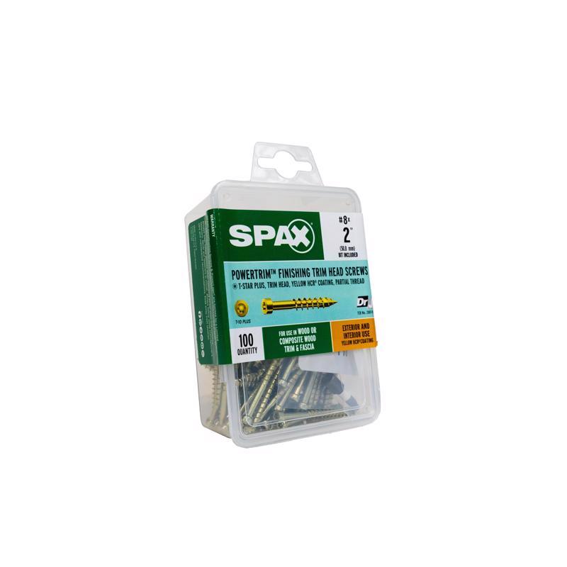 SPAX PowerTrim No. 8 in. X 2 in. L Star Round Head Trim Screws 100 pk