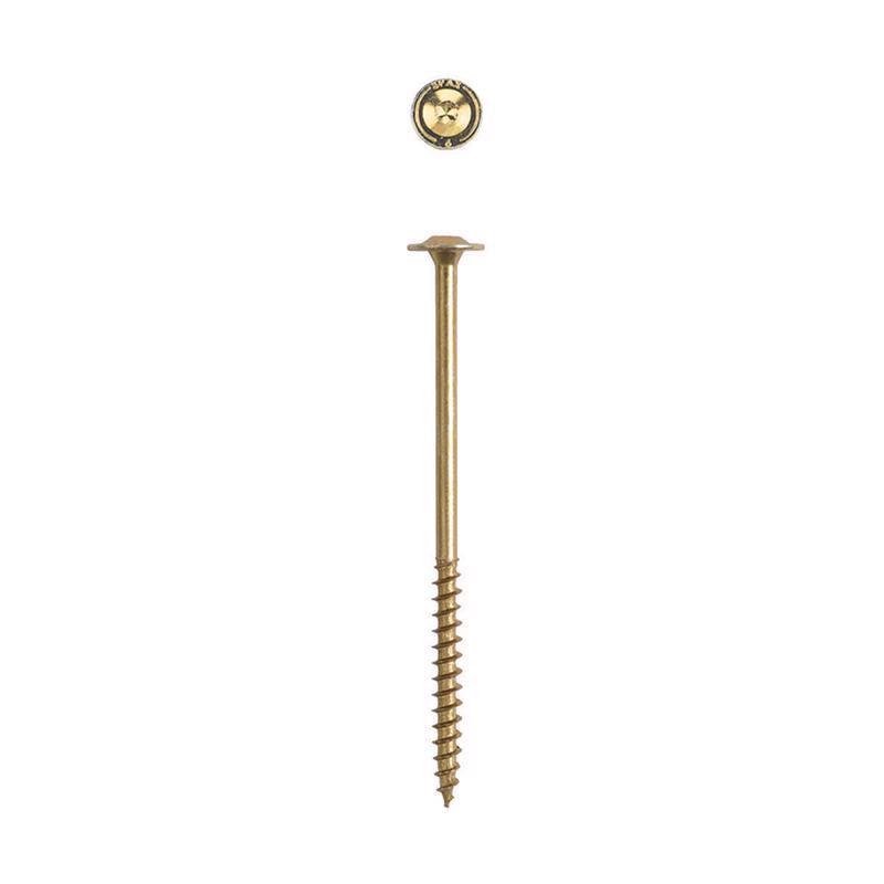 SPAX PowerLags 1/4 in. X 6 in. L Washer Yellow Zinc Carbon Steel Lag Screw 12 pk