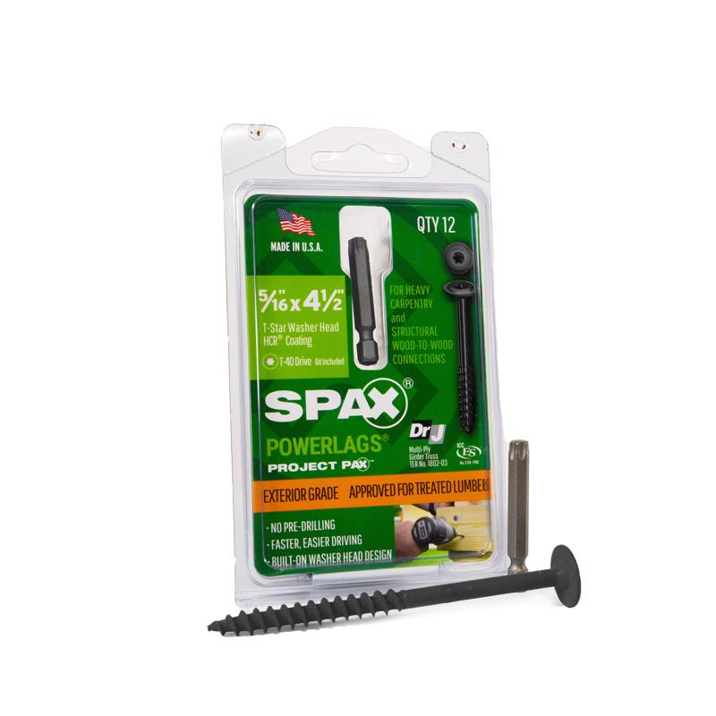 LAG SCREW 5/16"X4-1/2"