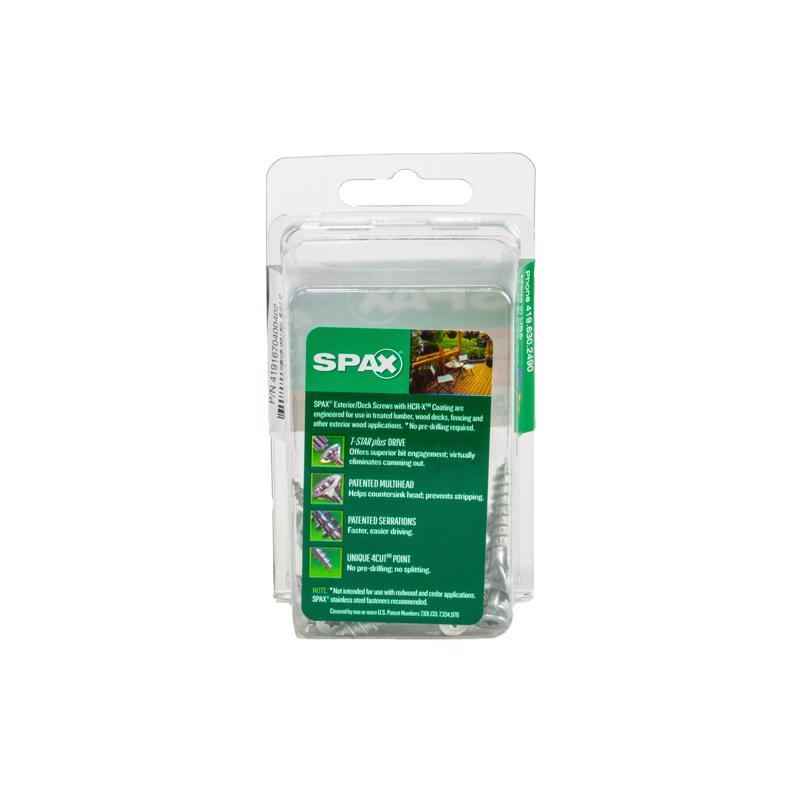 SPAX No. 8 in. X 1-1/2 in. L Gray Star Flat Head Deck Screws 25 pk