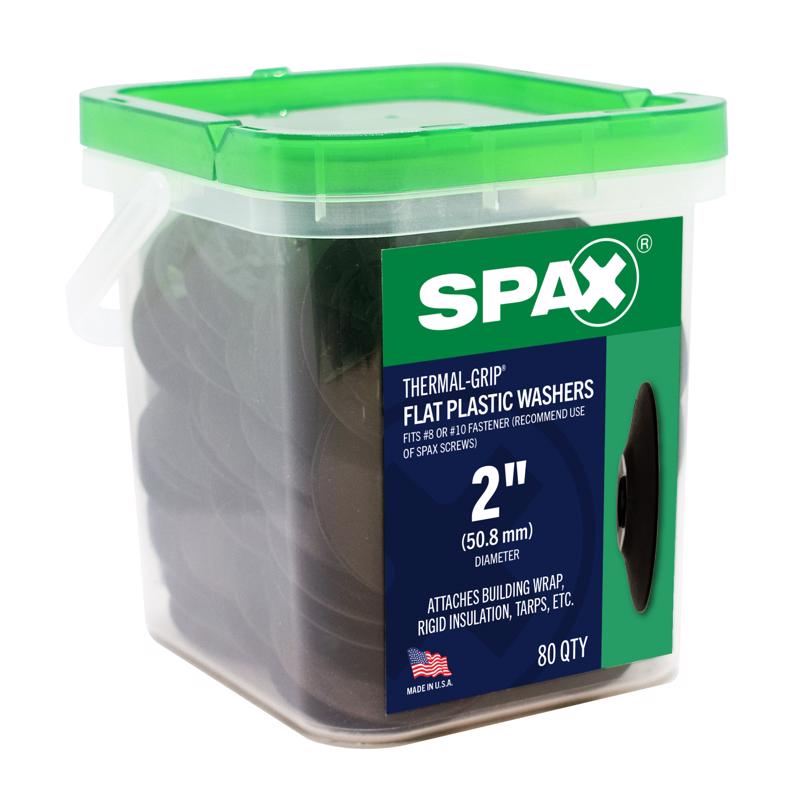 SPAX Thermal-Grip Plastic 2 in. Flat Washer 80 pk