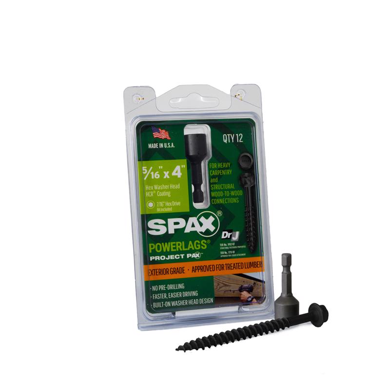 LAG SCREW CS 5/16X4"