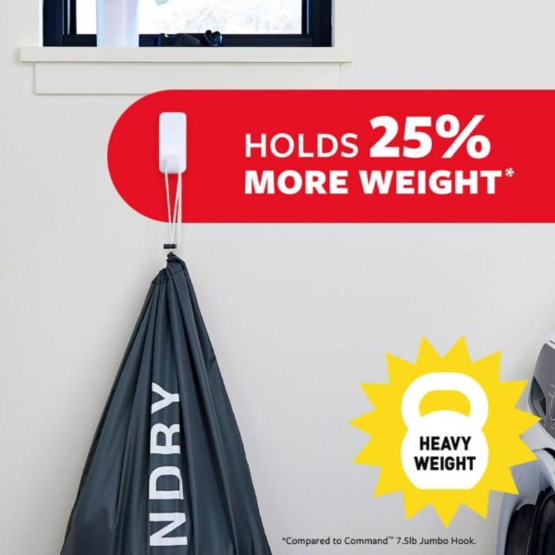 3M Command Extra Large Plastic Hook 4.47 in. L 1 pk
