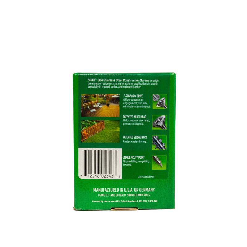 SPAX Multi-Material No. 10 Label X 3 in. L Star Flat Head Construction Screws 1 lb 68 pk