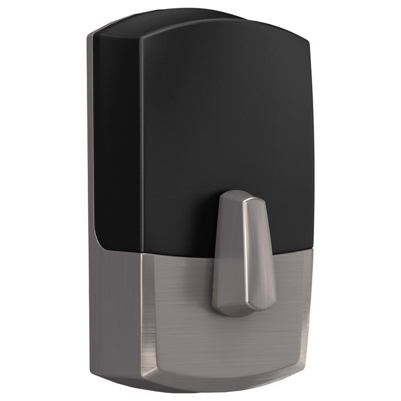Schlage Encode Satin Nickel Metal WiFi Deadbolt with Greenwich Trim
