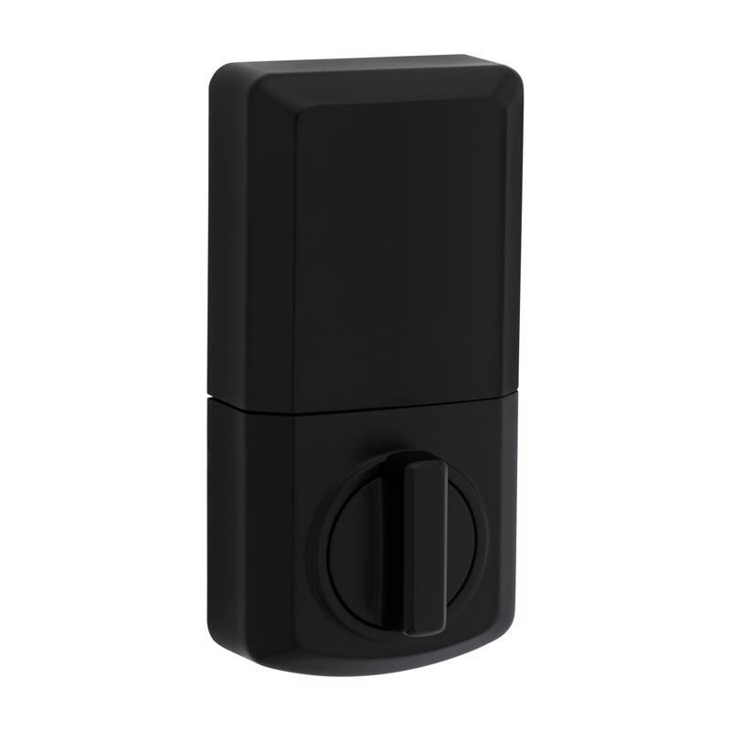 Kwikset Powerbolt Matte Black Zinc Electronic Deadbolt