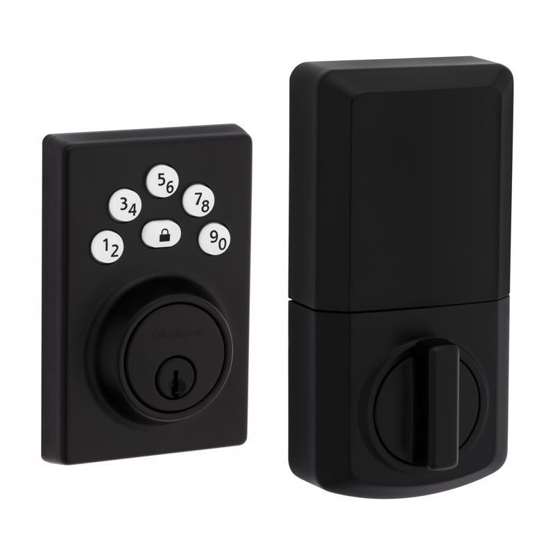 Kwikset Powerbolt Matte Black Zinc Electronic Deadbolt