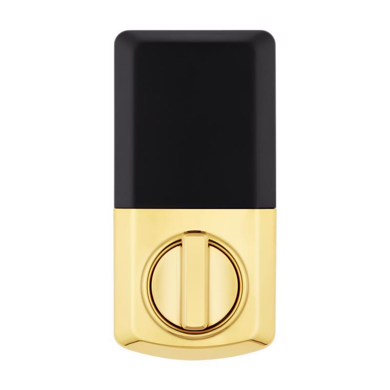 Kwikset Powerbolt Polished Brass Zinc Electronic Deadbolt