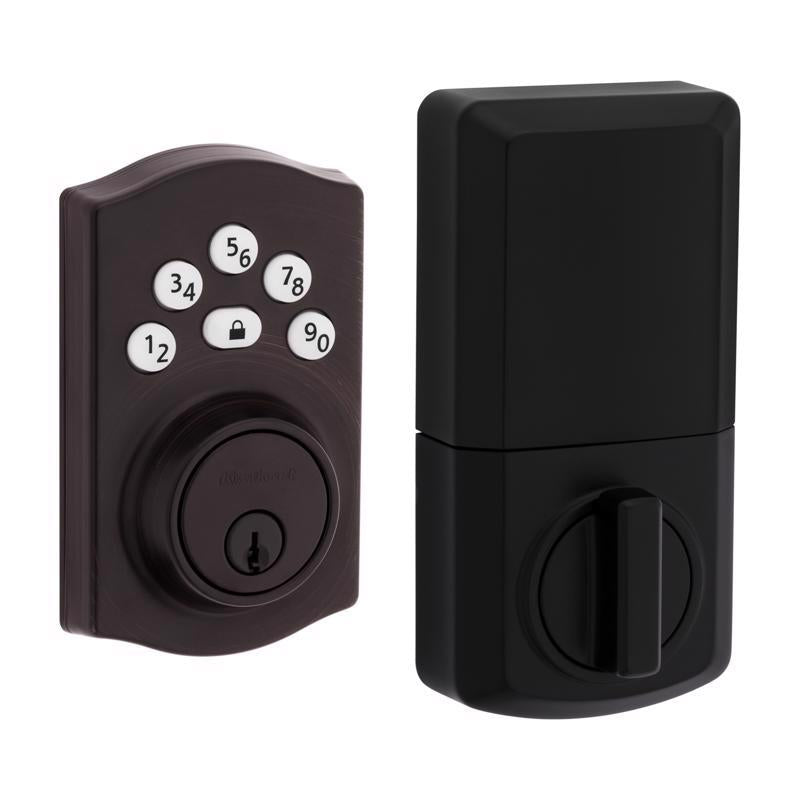 Kwikset Powerbolt Venetian Bronze Zinc Electronic Deadbolt