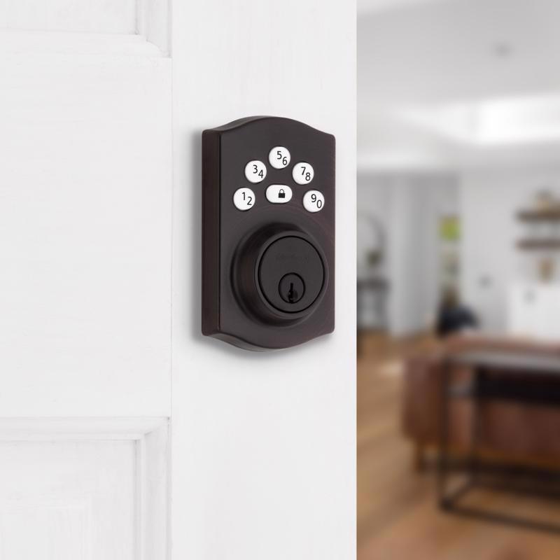 Kwikset Powerbolt Venetian Bronze Zinc Electronic Deadbolt