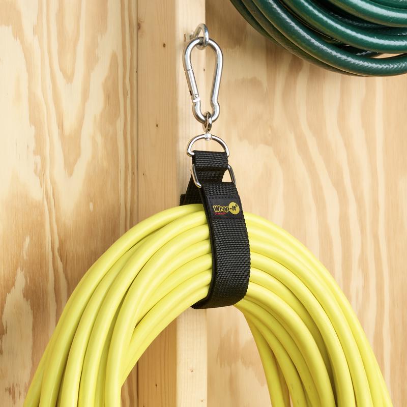 Wrap-It Hook 'n Hang 24 in. L Black Nylon/Steel/Velcro Storage Hook/Strap 250 lb. cap. 1 pk