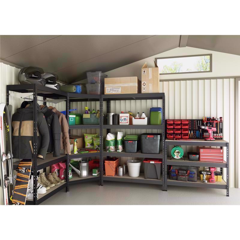 Ar Shelving Garage Corner 71 in. H X 35.4 in. W X 18 in. D Metal Shelving Unit