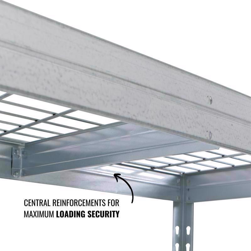 Ar Shelving Wire Heavy Duty 71 in. H X 60 in. W X 20 in. D Metal Shelving Unit