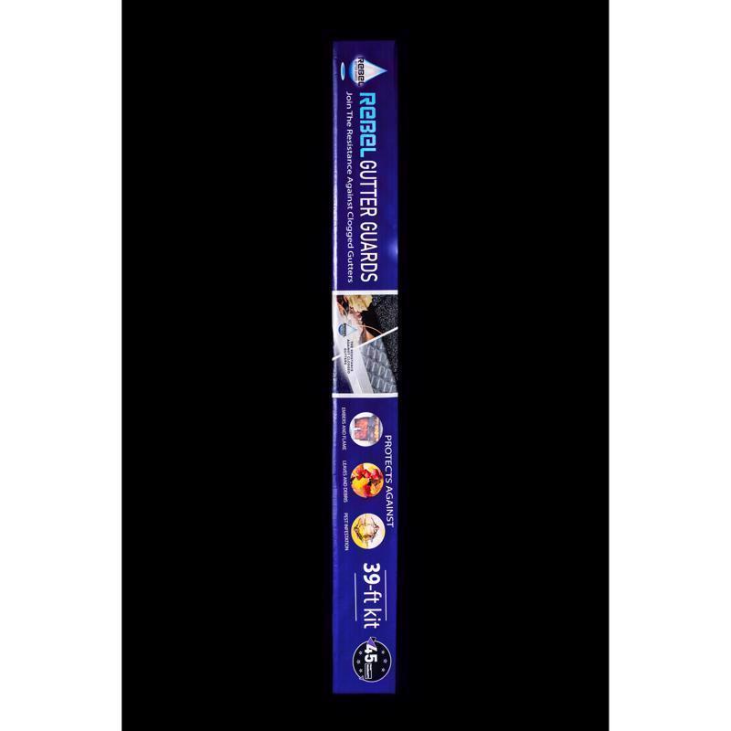 Rebel Gutter Guards 5 in. W X 39 ft. L Gray Aluminum Gutter Guard 1 pk