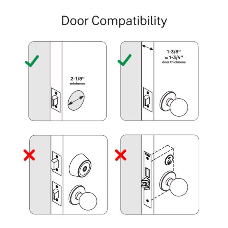 Yale Assure Satin Nickel Metal Touchscreen Lever