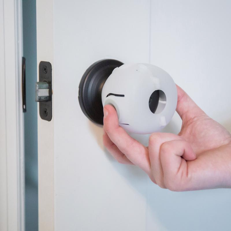 DOOR KNOB COVERS CLR 3PK