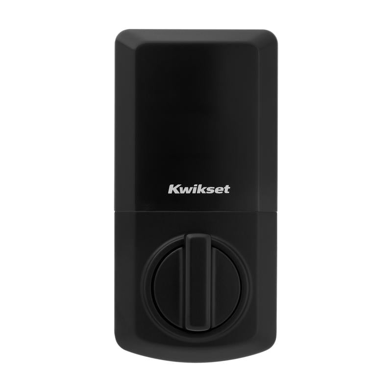 Kwikset 270 SmartCode Matte Black Metal Electronic Touch Pad Deadbolt