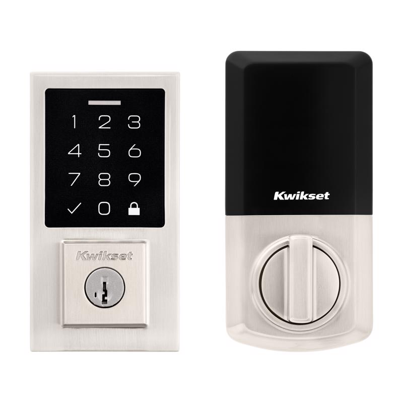 Kwikset 270 SmartCode Satin Nickel Metal Electronic Touch Pad Deadbolt