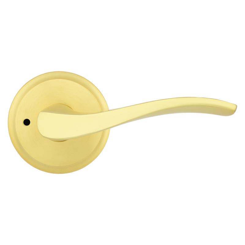 Kwikset Sedona Transitional Satin Brass Privacy Lever Right or Left Handed