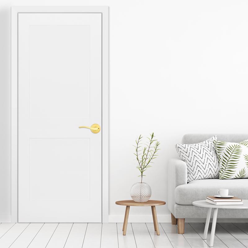 Kwikset Sedona Transitional Satin Brass Privacy Lever Right or Left Handed