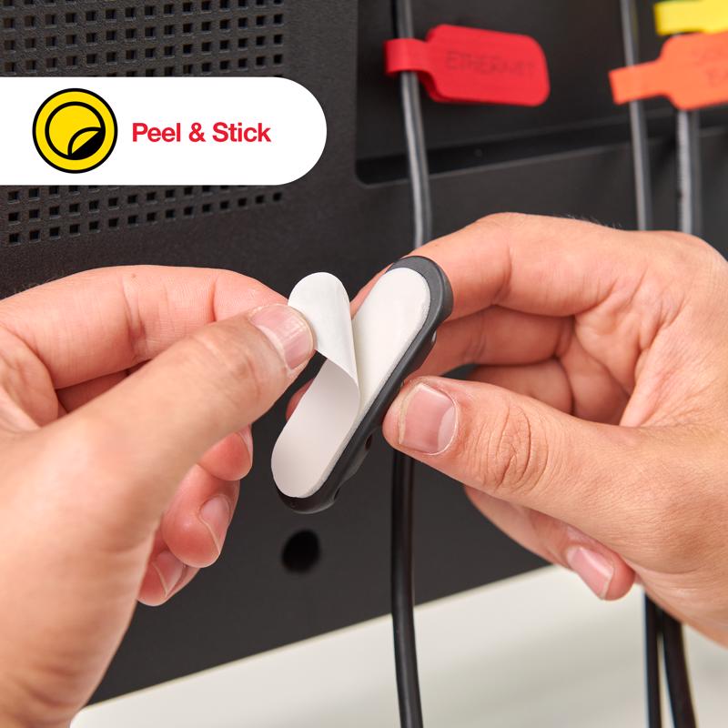 Wrap-It 1 in. L White Plastic Cable Clip