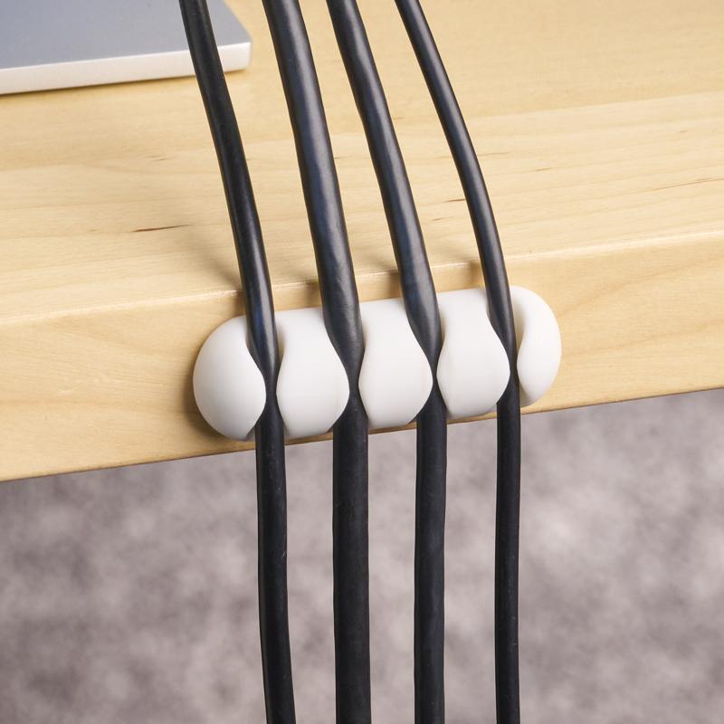 Wrap-It 1 in. L White Plastic Cable Clip