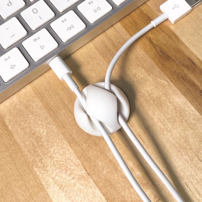 Wrap-It 1 in. L White Plastic Cable Clip