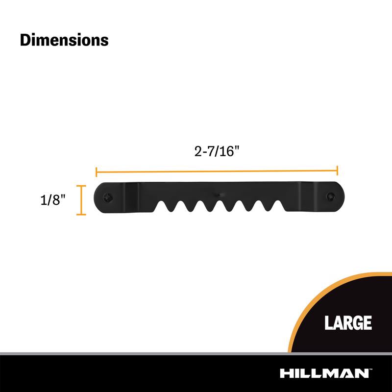 HILLMAN Black Sawtooth Hanger 10 lb 5 pc