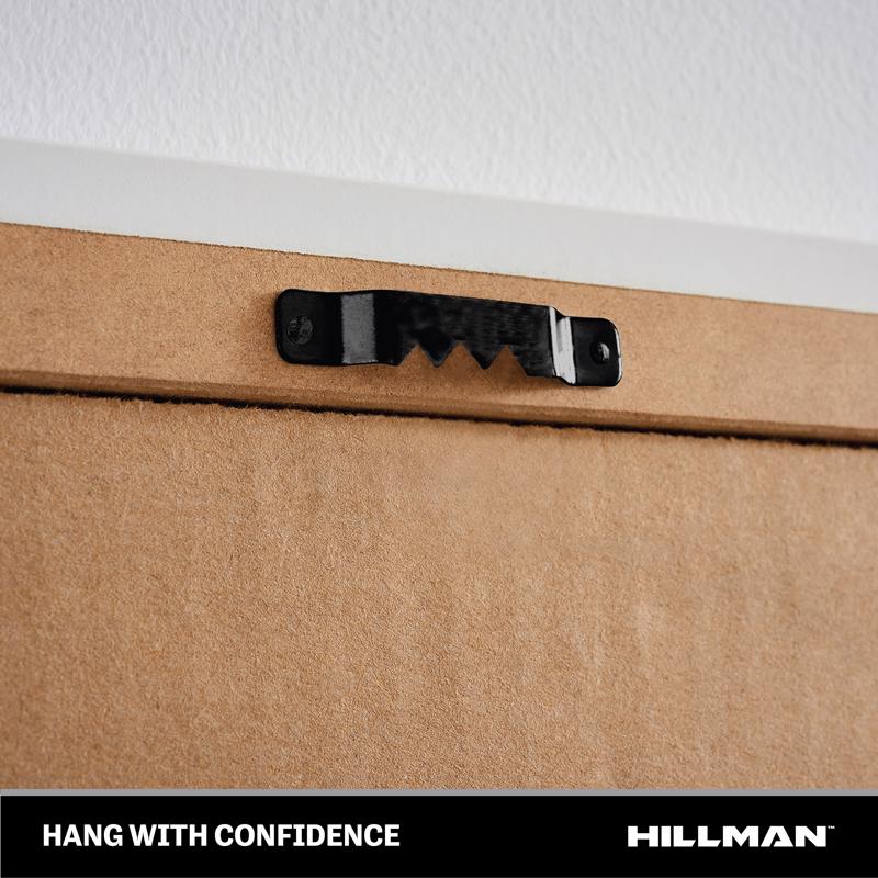 HILLMAN Black Sawtooth Hanger 5 lb 6 pc
