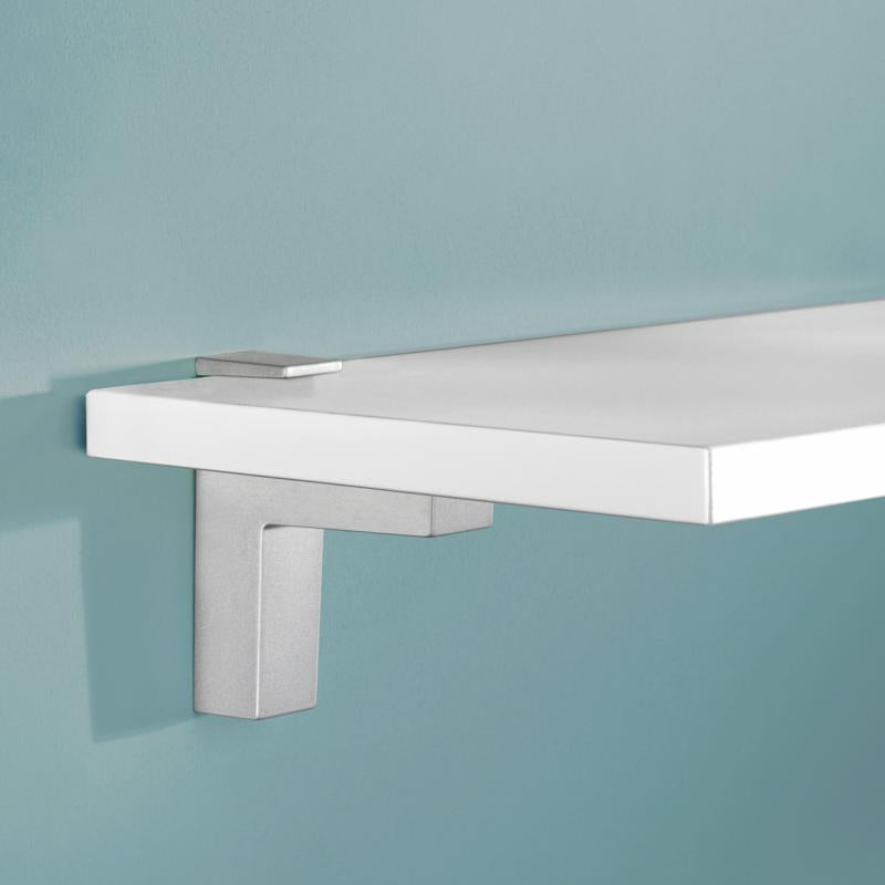 Dolle Eliot 4.4 in. H X 0.9 in. W X 2.6 in. D Silver Metal Shelf Clips