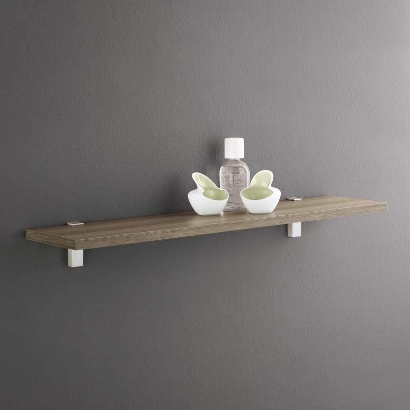Dolle Eliot 4.4 in. H X 0.9 in. W X 2.6 in. D White Metal Shelf Clips
