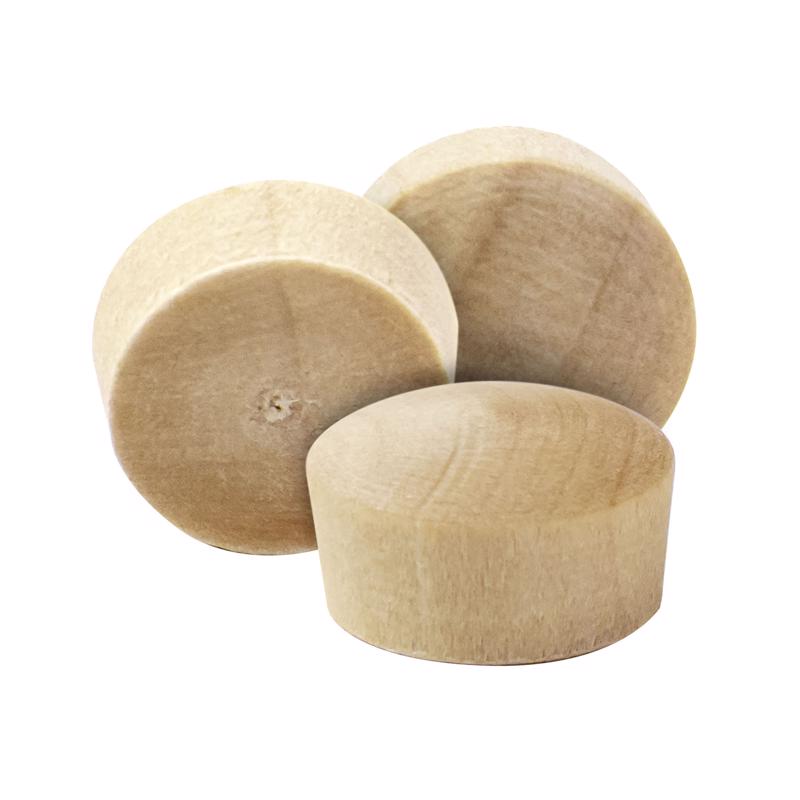 HEAD PLG RND BIRCH 1/4"