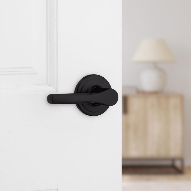 Kwikset Matte Black Passage Lever Right or Left Handed
