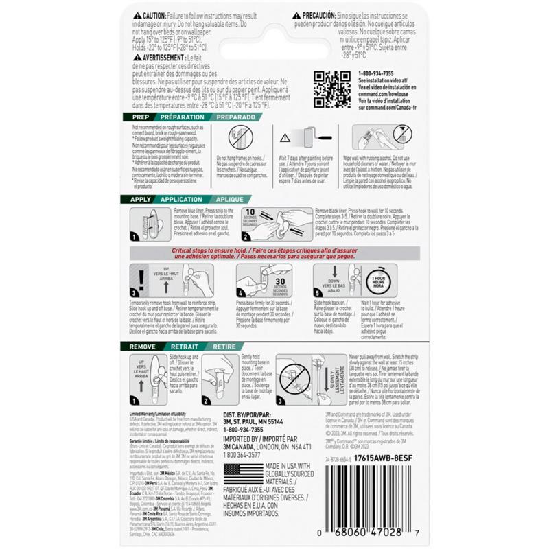 Command Assorted Foam Refill Strips 8 pk