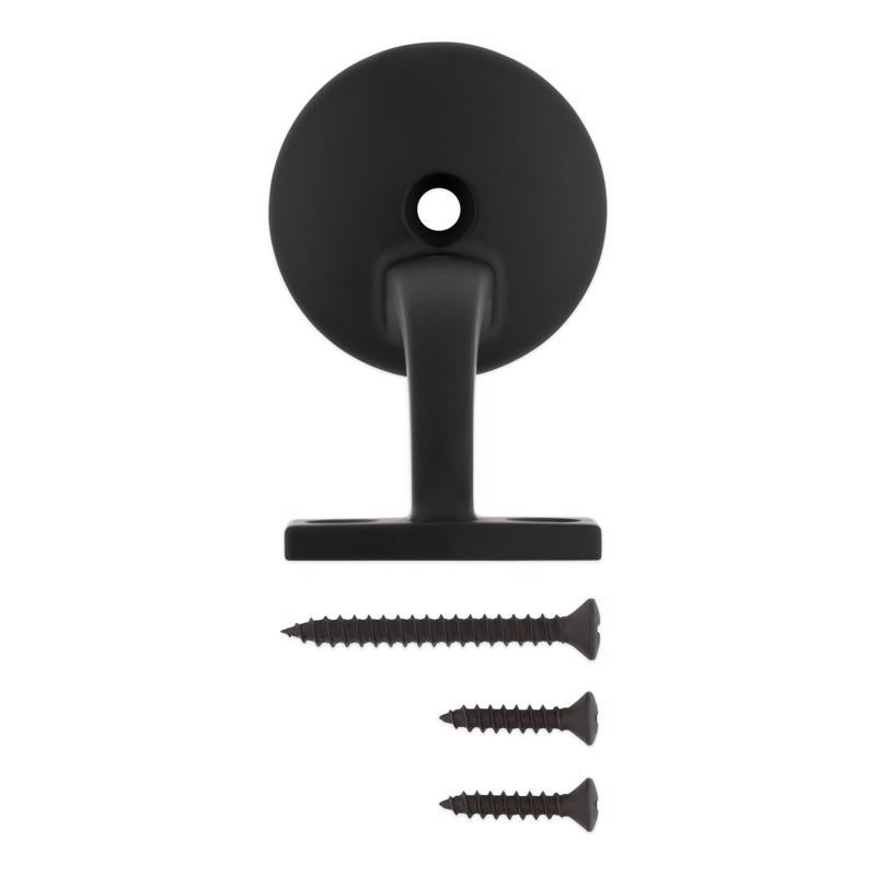 National Hardware Black Zinc Die-Cast Handrail Bracket