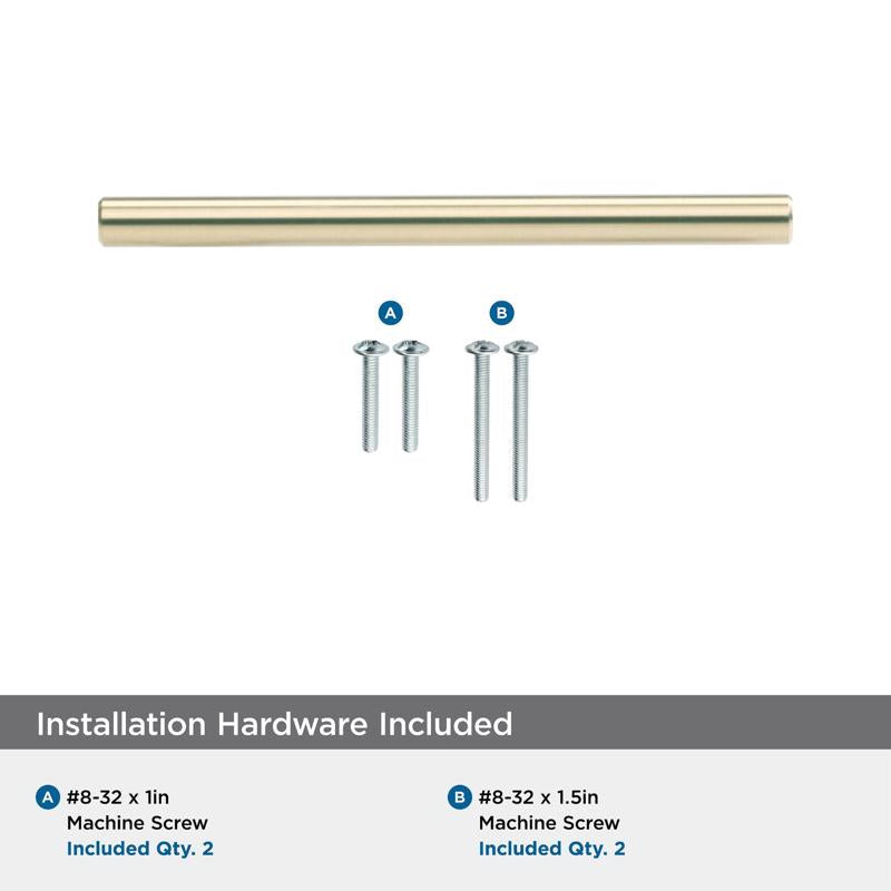 Amerock Contemporary Bar Bar Pull 3-3/4 in. Champagne Bronze Gold 1 pk