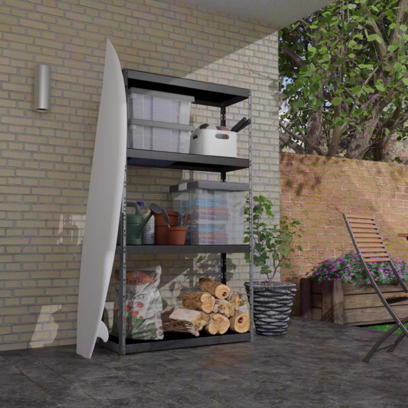 Ar Shelving All Road / Outdoor shelving 71 in. H X 29.5 in. W X 20 in. D Steel Shelving Unit