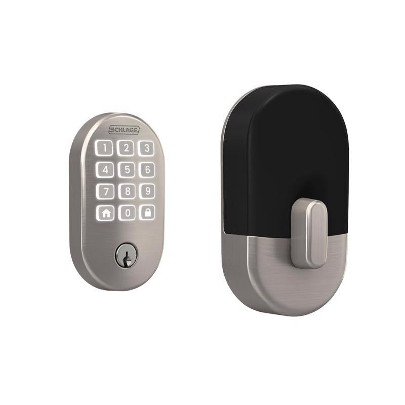 Schlage Arrive Satin Nickel Steel Wi-Fi Deadbolt