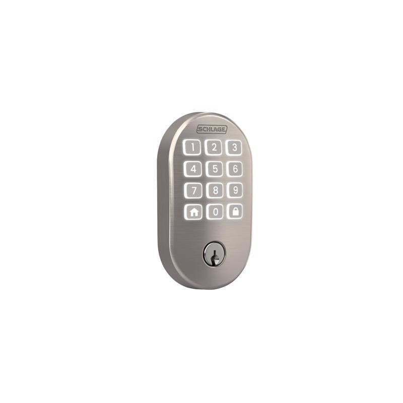 Schlage Arrive Satin Nickel Steel Wi-Fi Deadbolt