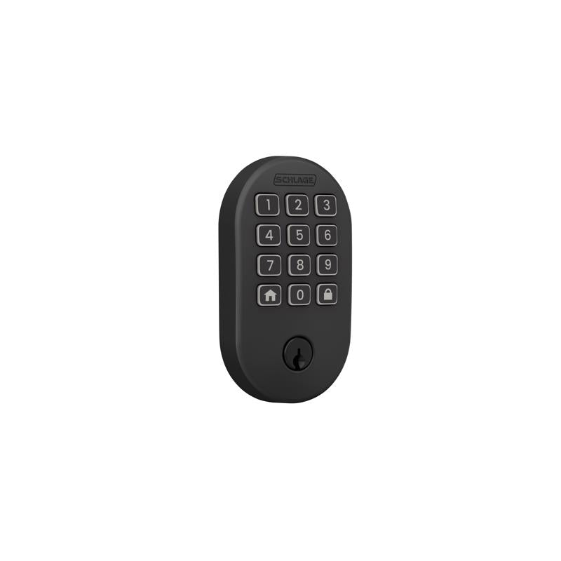 Schlage Arrive Matte Black Steel Wi-Fi Deadbolt