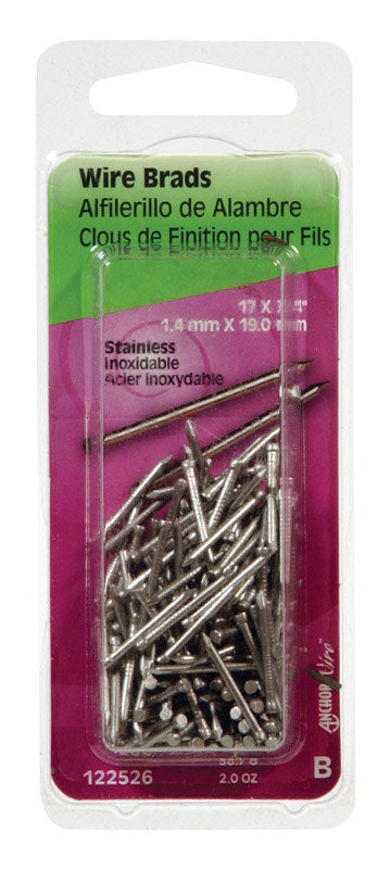BRAD 3/4X17 STAINLESS
