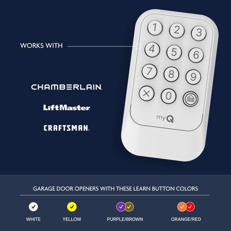 Chamberlain myQ 1 Door Wireless Keyless Entry For All Chamberlain, Liftmaster, and Craftsman Garage